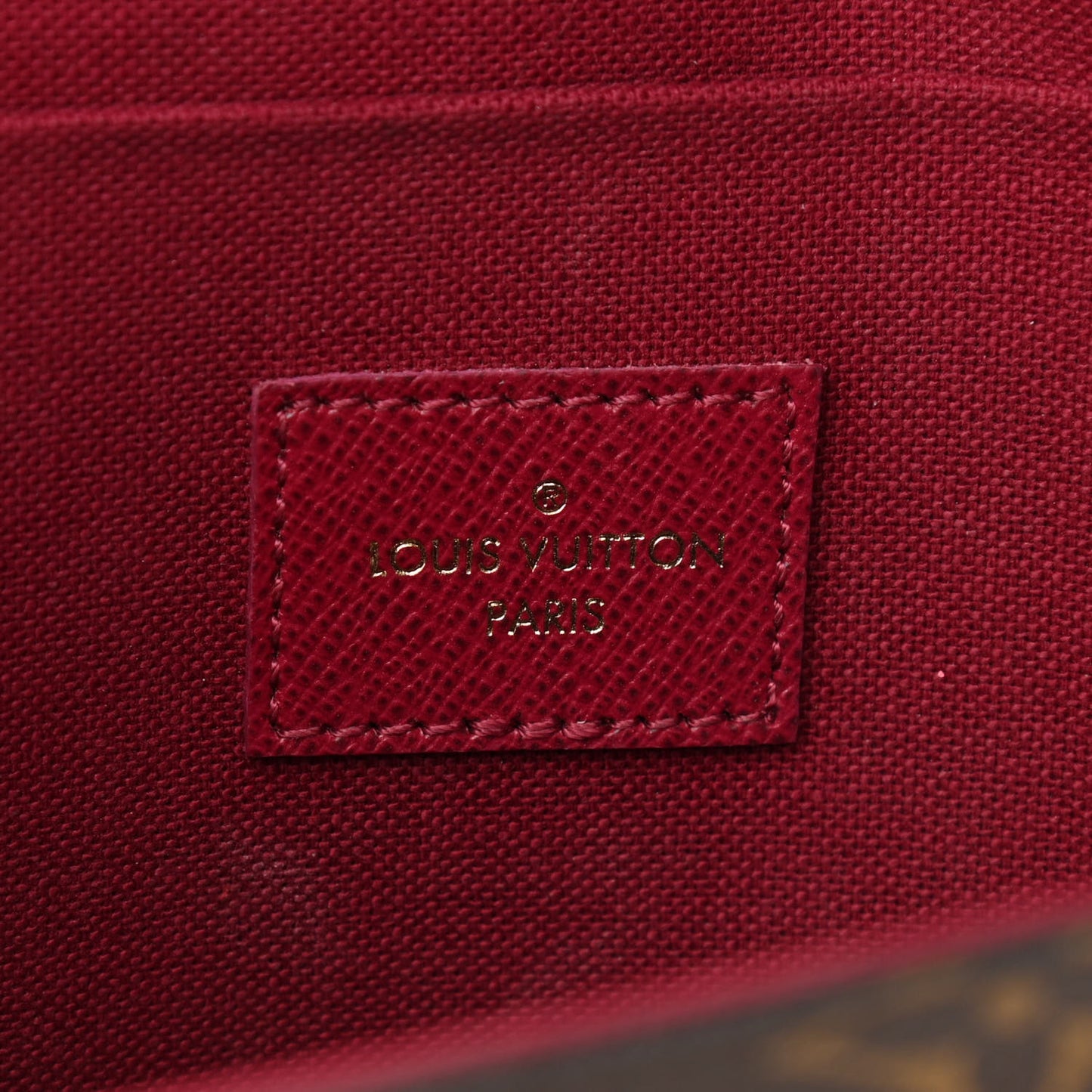Monogram Pochette Felicie Chain Wallet Fuchsia