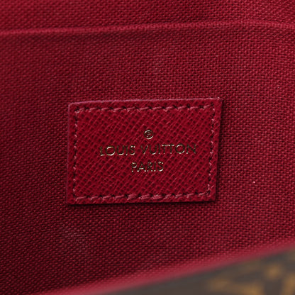Louis Vuitton Monogram Pochette Felicie Chain Wallet Fuchsia 6 of 9