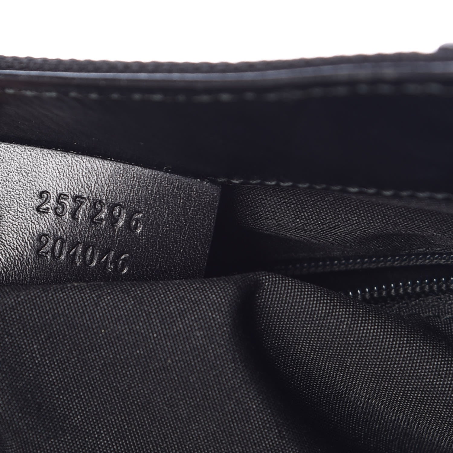 Gucci Canvas Signature Hobo Shoulder Bag Black 8 of 11