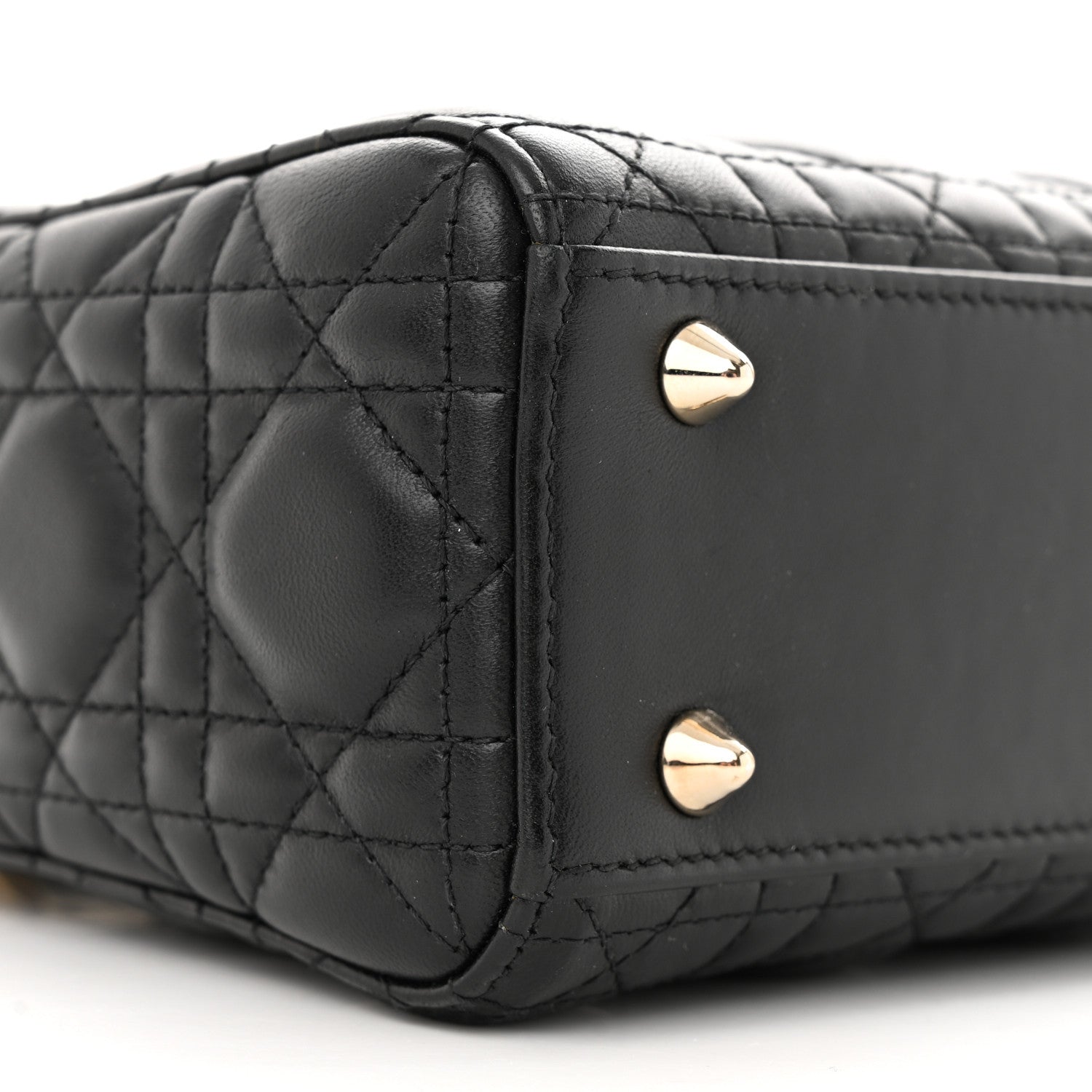 Christian Dior Lambskin Cannage Small My ABCDior Lady Dior Black 8 of 10