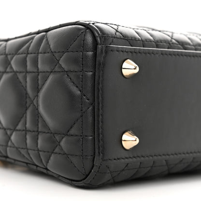 Christian Dior Lambskin Cannage Small My ABCDior Lady Dior Black 8 of 10