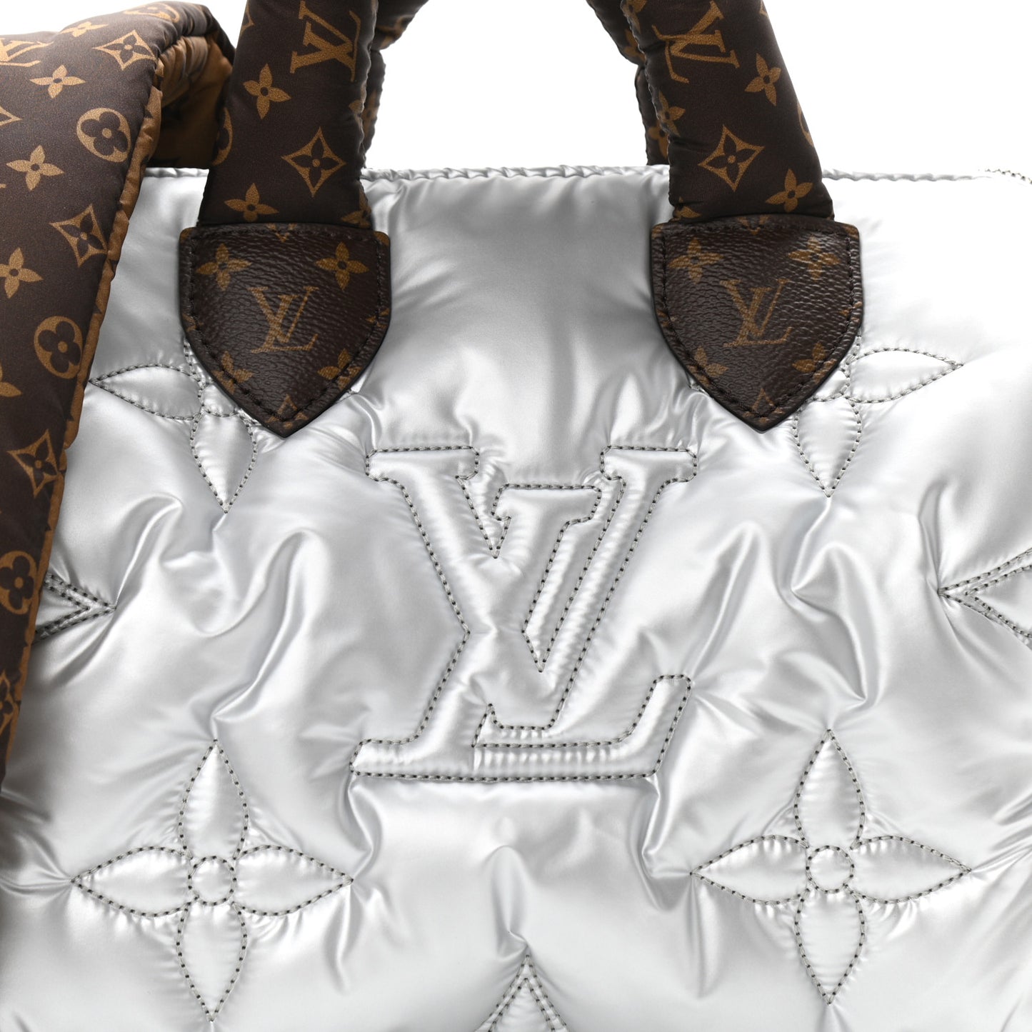 Econyl Mini Monogram Pillow Speedy Bandouliere 25 Silver