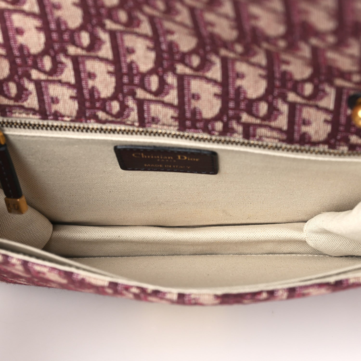 Christian Dior Oblique DiorAddict Flap Bag Burgundy 5 of 9