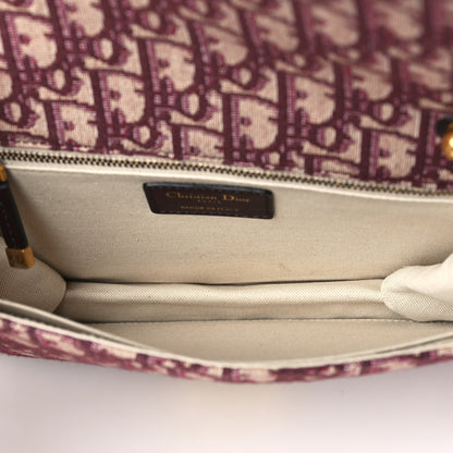 Christian Dior Oblique DiorAddict Flap Bag Burgundy 5 of 9
