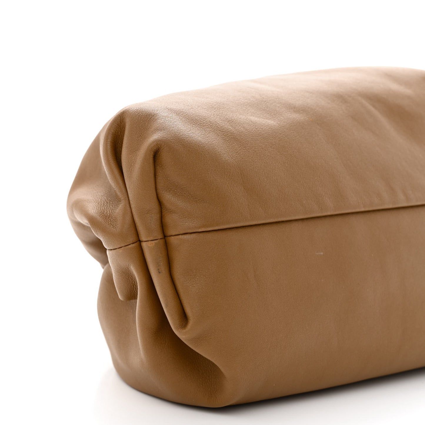 Smooth Butter Calf The Pouch Oversized Clutch Teak
