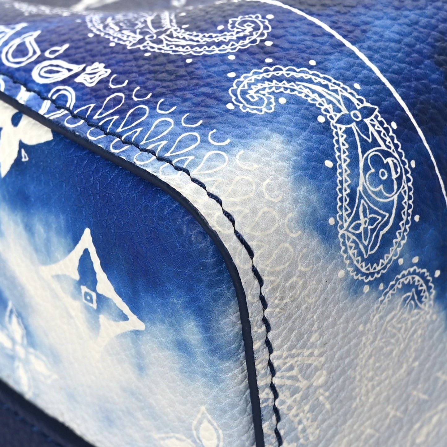 Cowhide Monogram Bandana City Keepall Blue