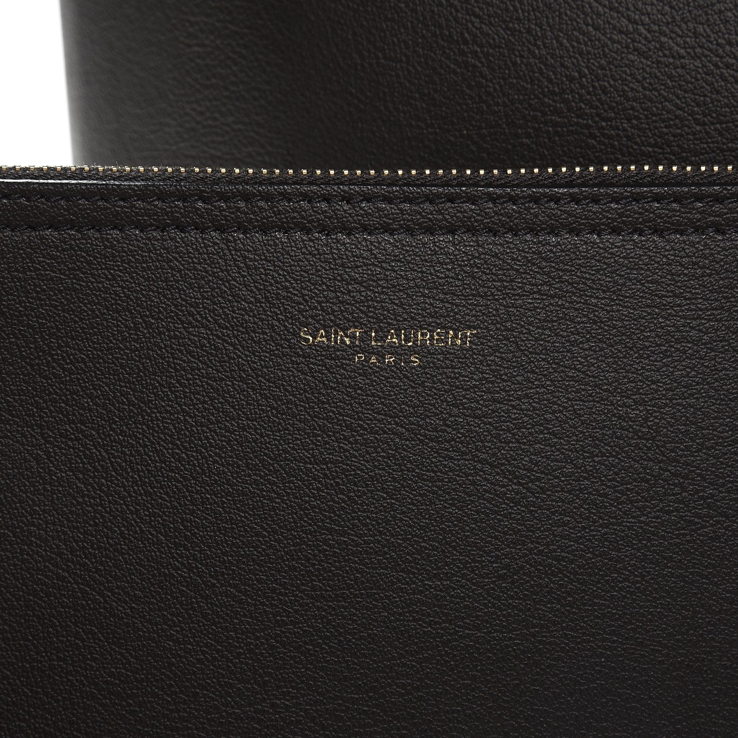 Saint Laurent Calfskin Large Shopping Tote Dark Anthracite 10 of 10