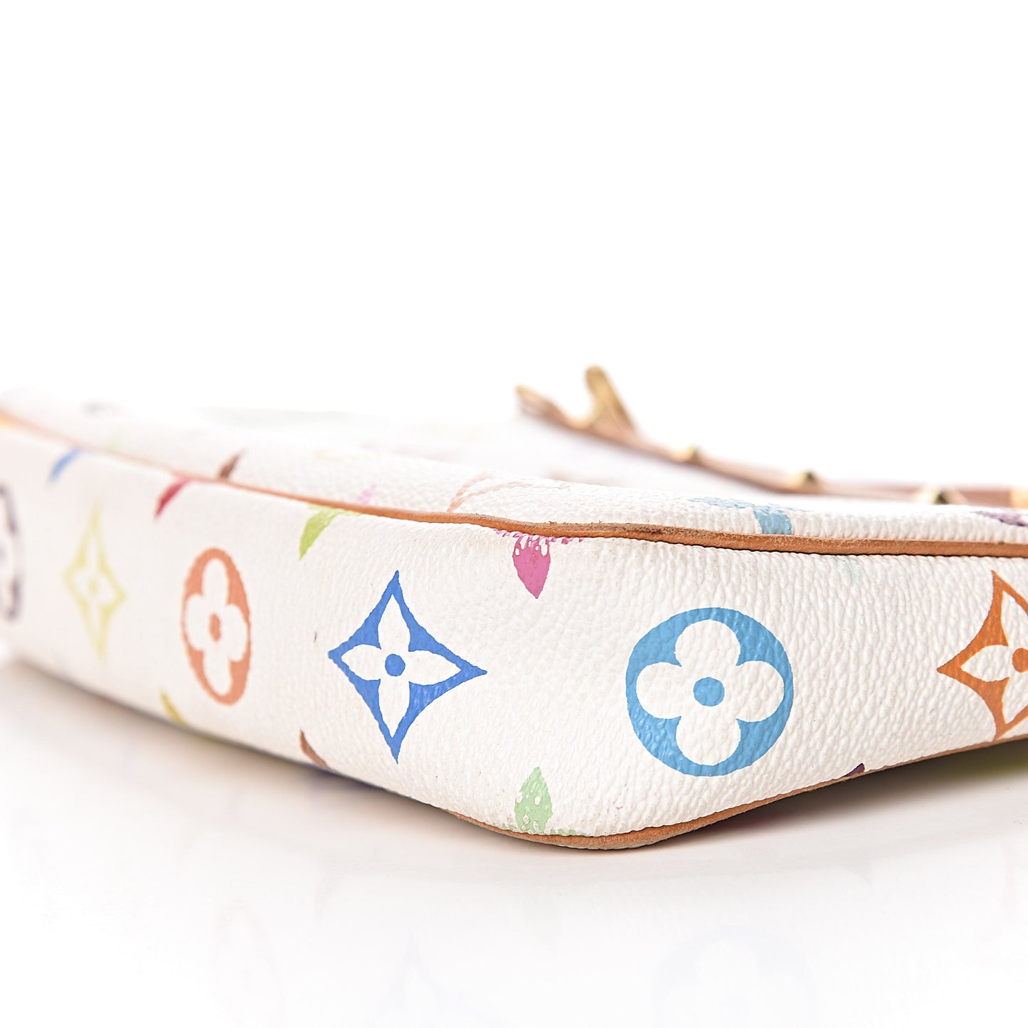 Monogram Multicolor Pochette Accessories White