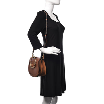 Chloe Calfskin Suede Medium Nile Bracelet Bag Caramel 2 of 8