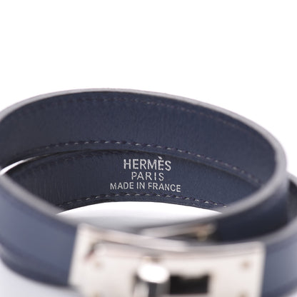Hermes Box Kelly Double Tour Bracelet M Indigo 3 of 4