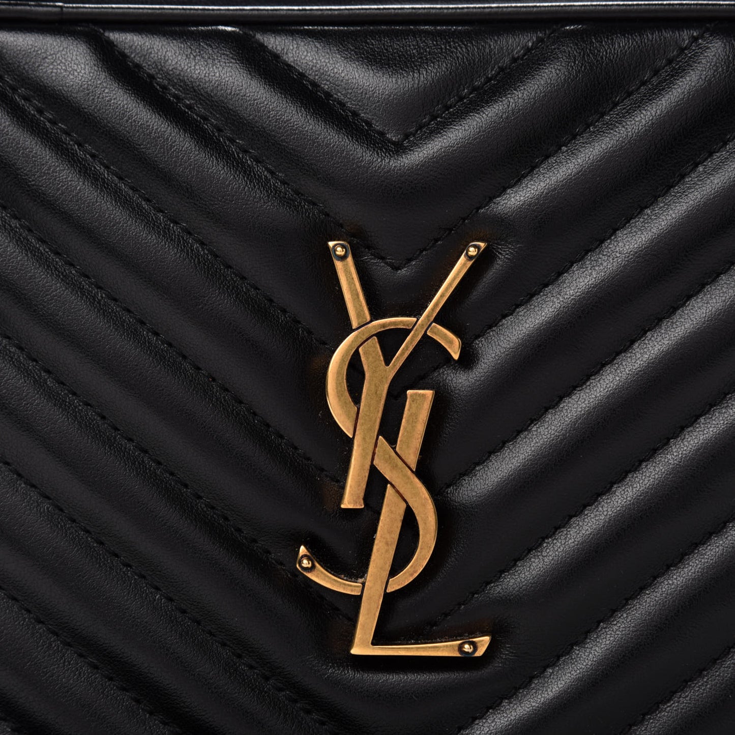 Calfskin Matelasse Monogram Lou Camera Bag Black