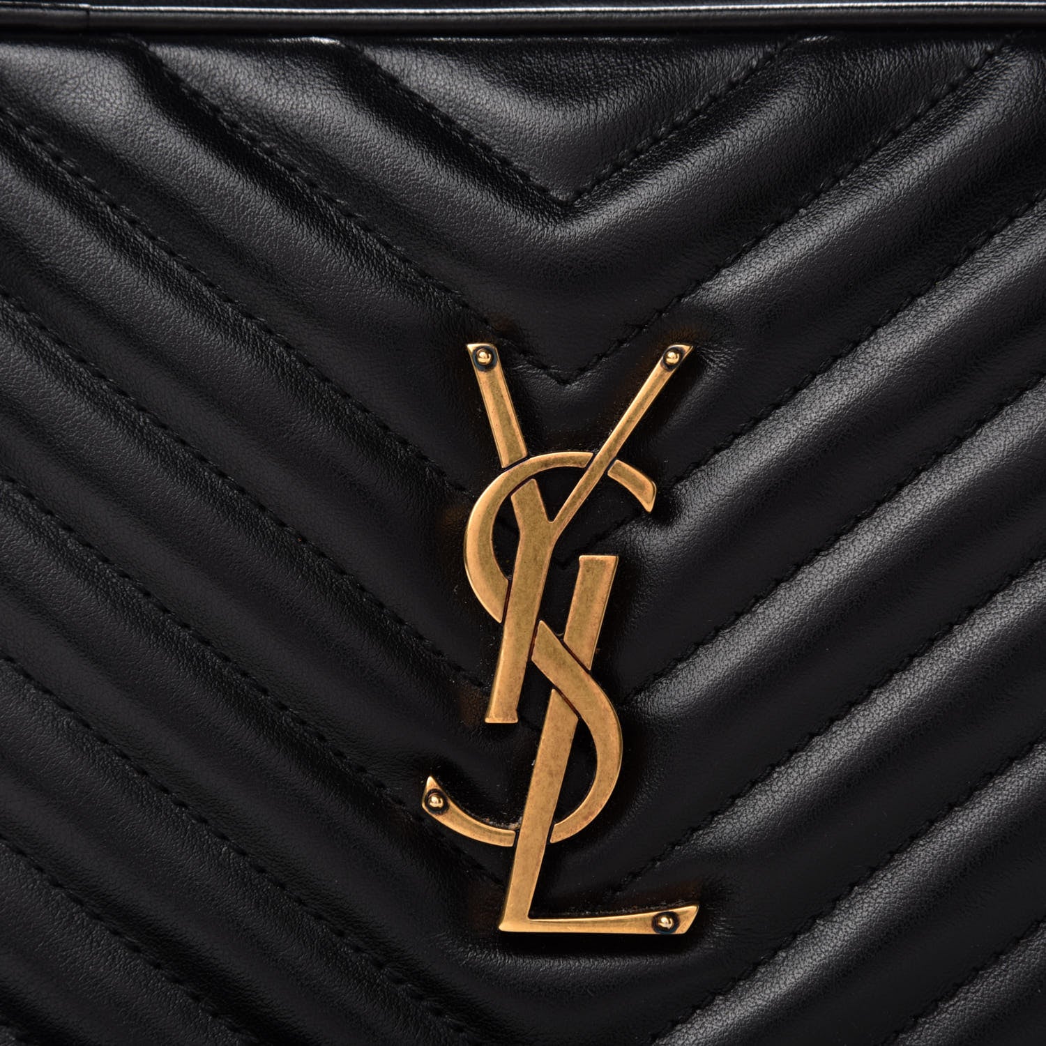 Saint Laurent Calfskin Matelasse Monogram Lou Camera Bag Black 10 of 10