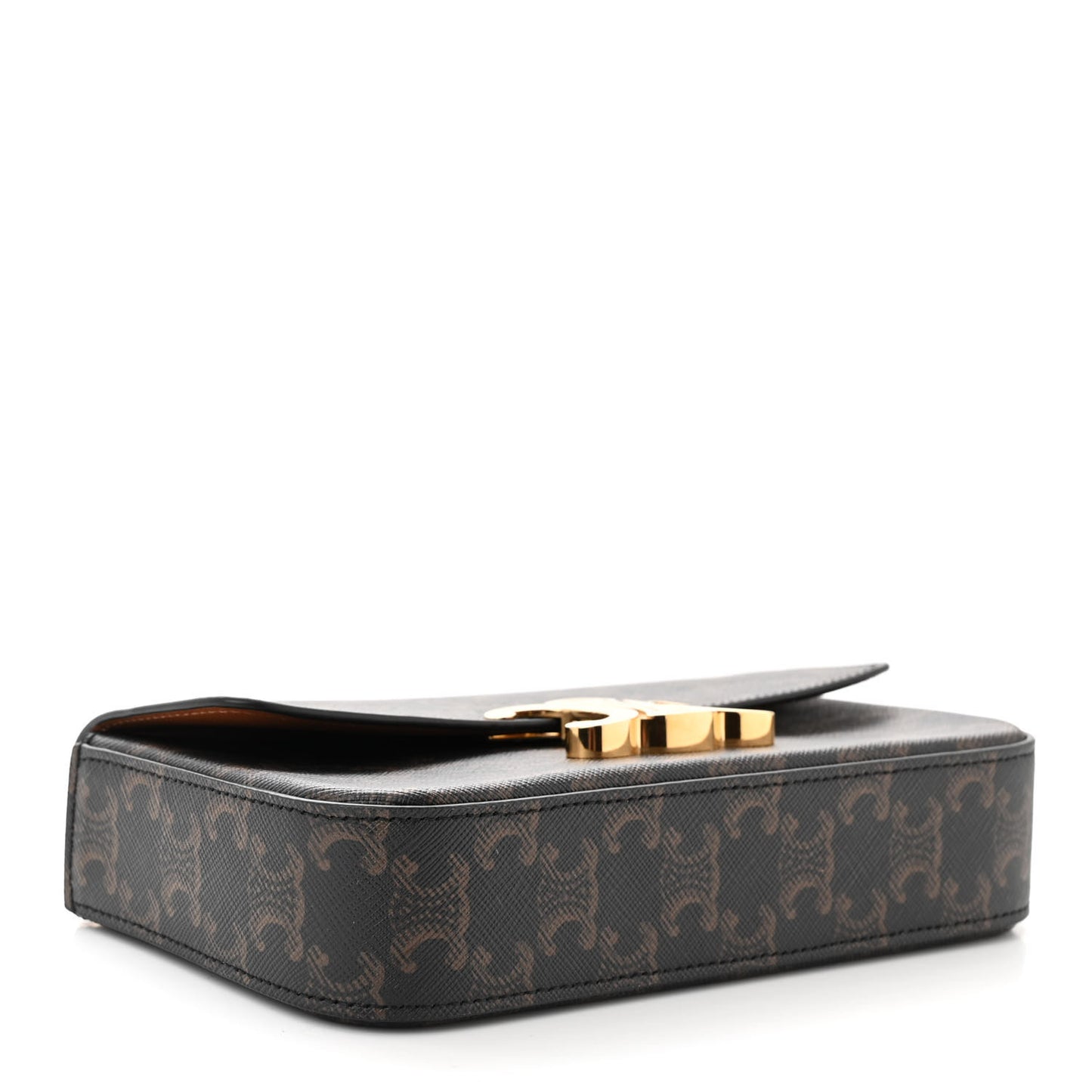 Triomphe Canvas Chain Shoulder Bag Tan