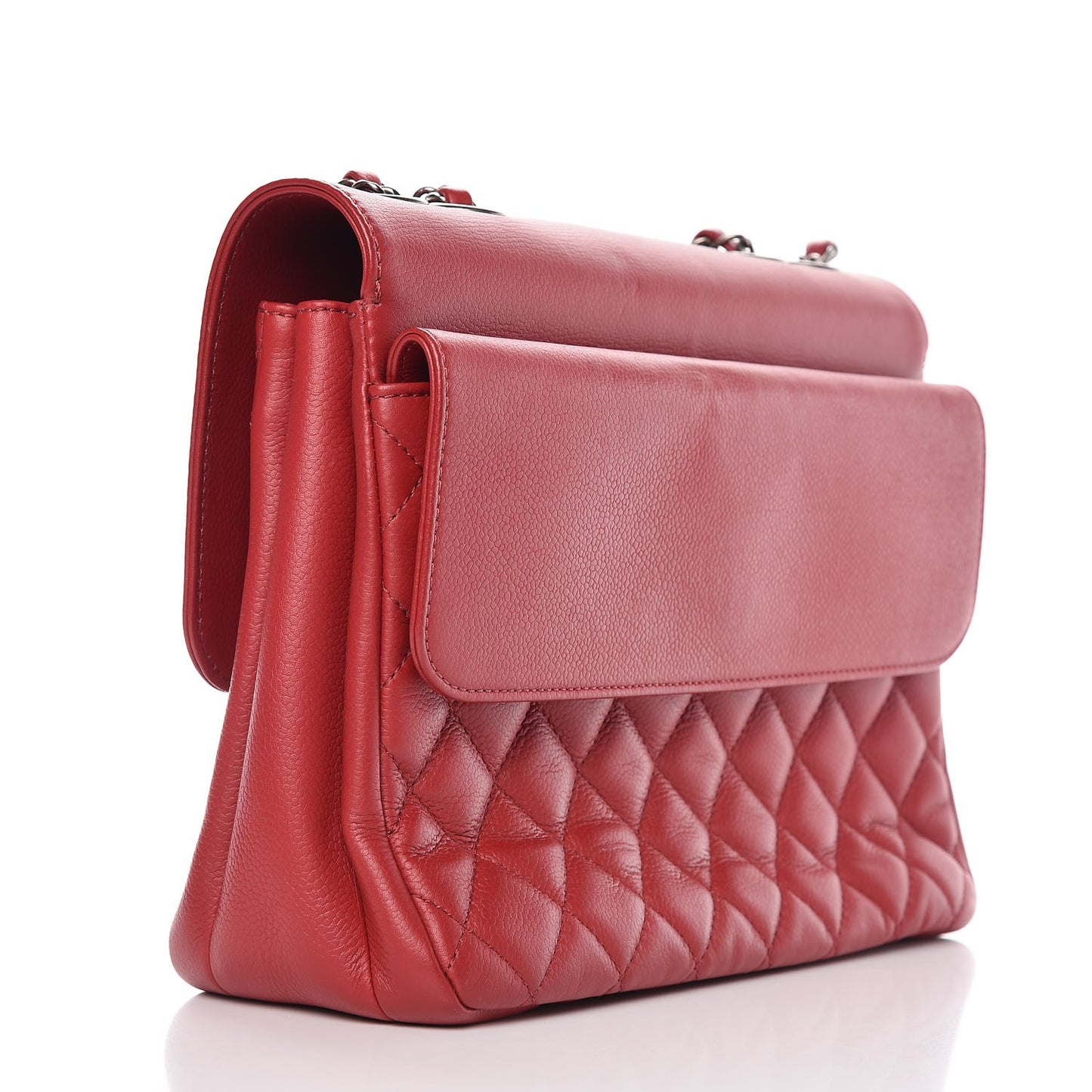 Caviar Quilted All About Flap Bag Red
