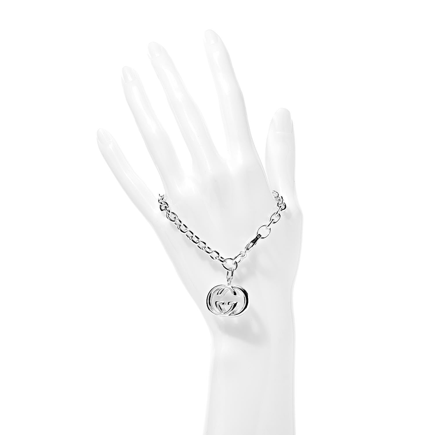 Gucci Sterling Silver Britt Charm Bracelet 2 of 5