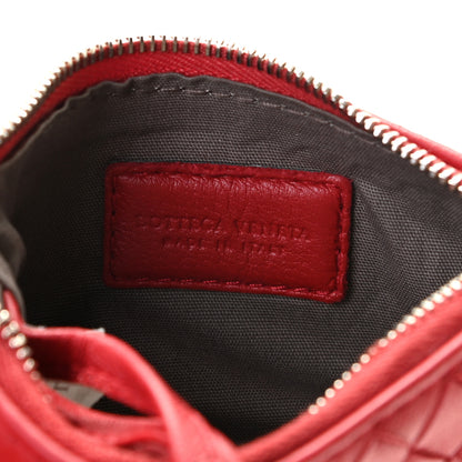 Bottega Veneta Nappa Intrecciato Key Holder Red 4 of 8