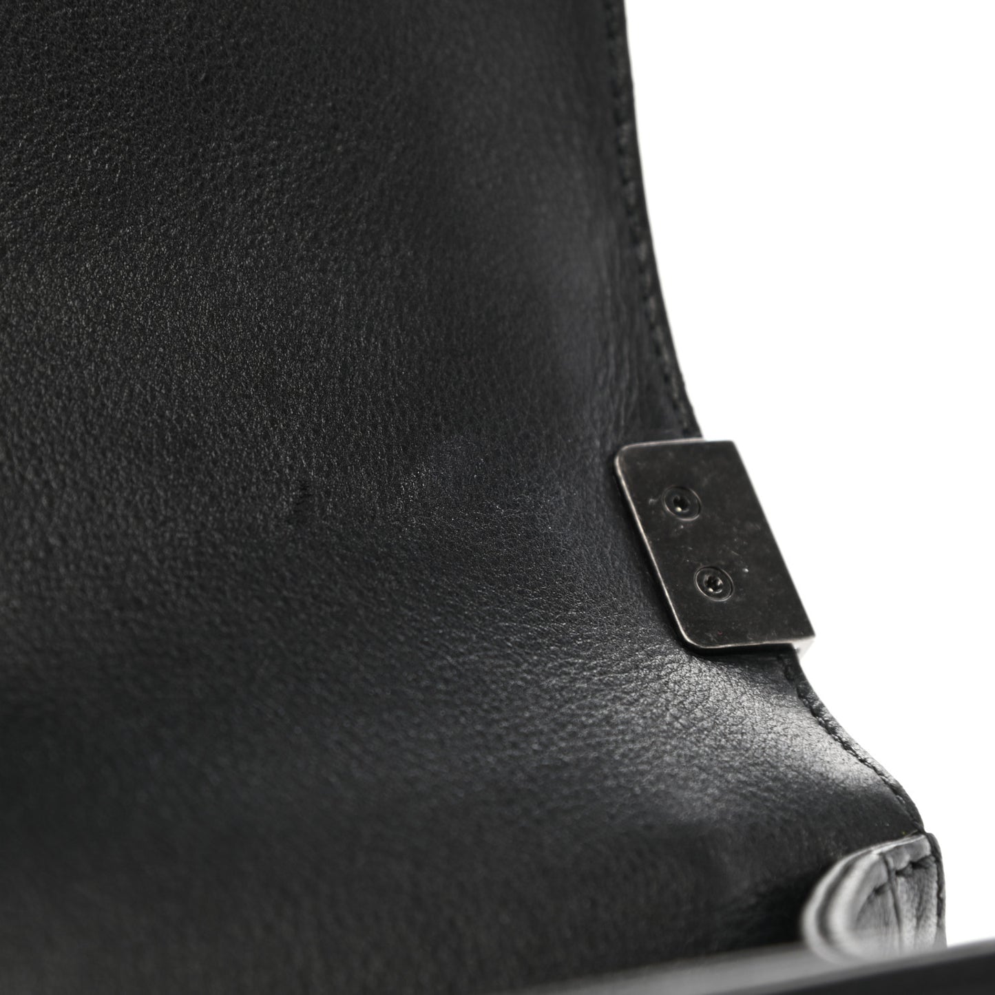 Lambskin Quilted Medium Boy Flap Black