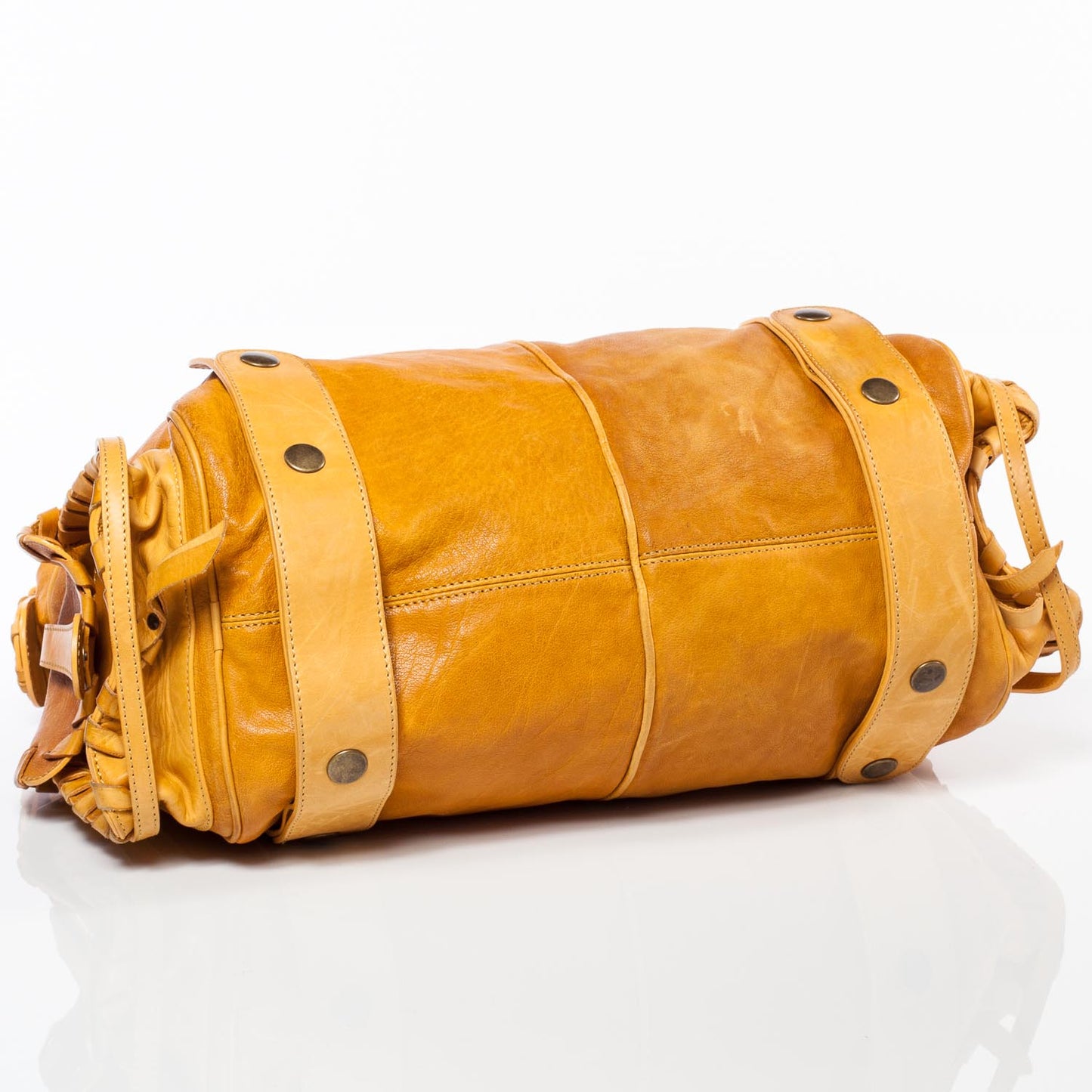 Calfskin Silverado Hobo Yellow