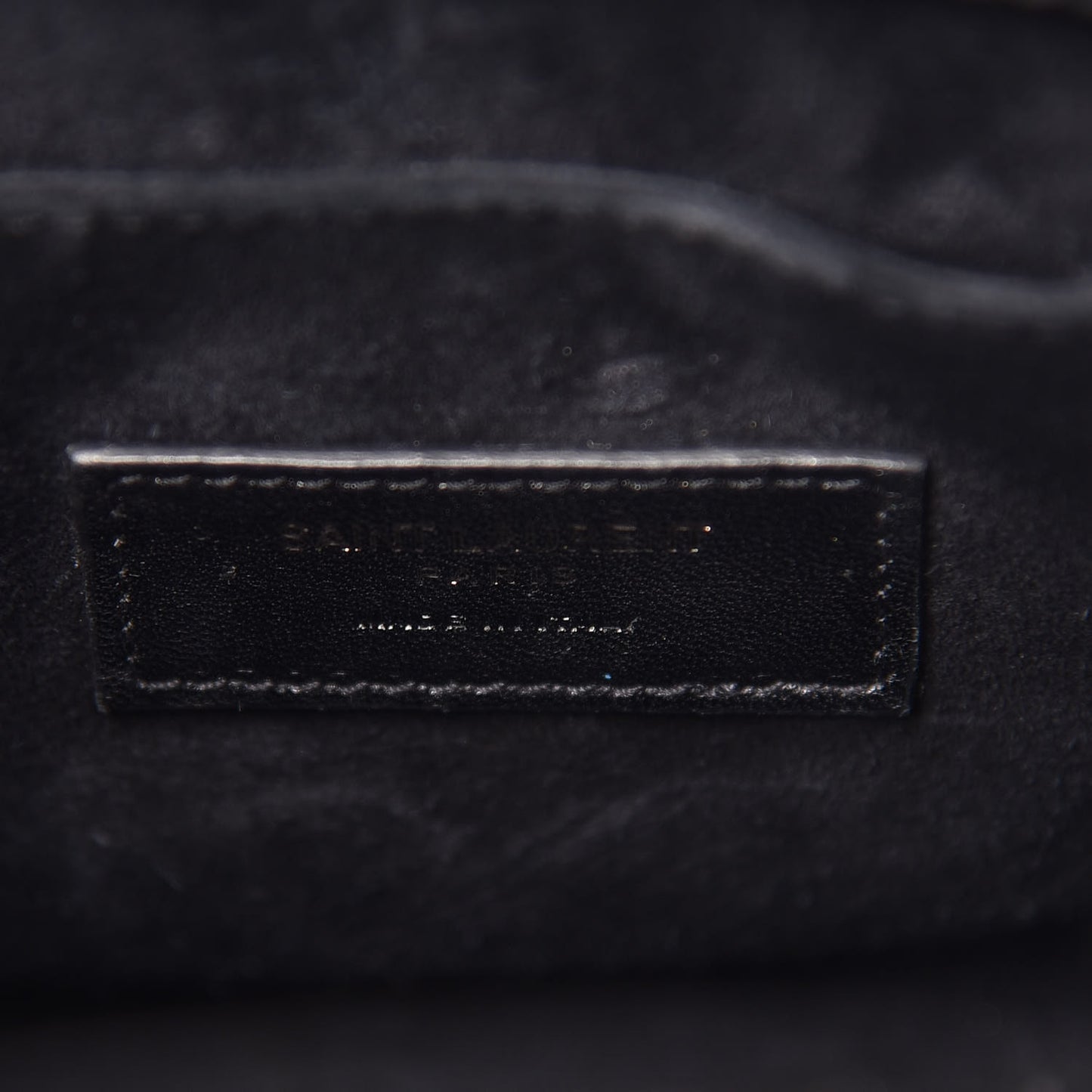 Ribbed Patent Calfskin Nano Sac De Jour Black