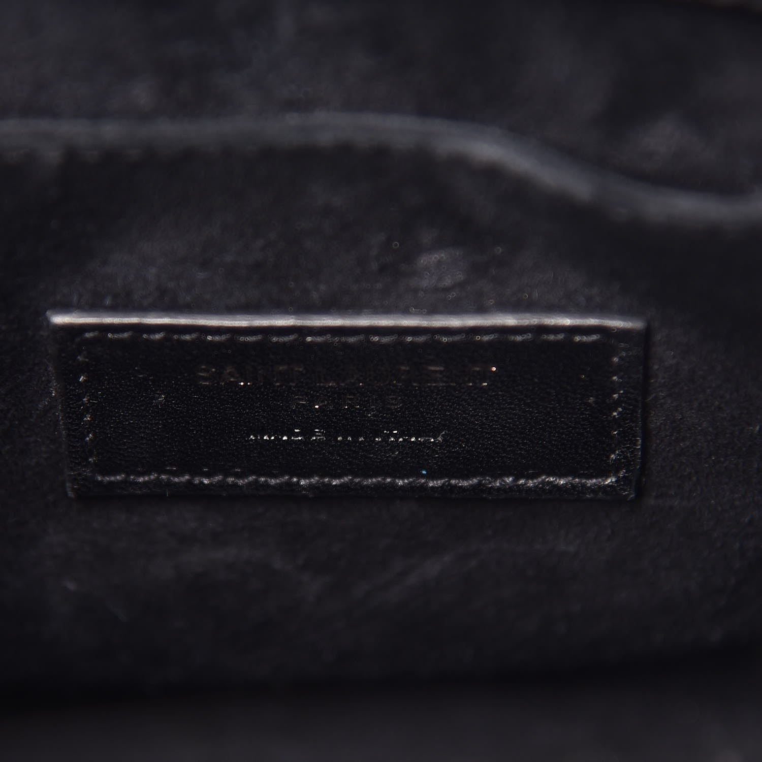 Saint Laurent Ribbed Patent Calfskin Nano Sac De Jour Black 8 of 10