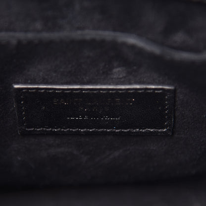 Saint Laurent Ribbed Patent Calfskin Nano Sac De Jour Black 8 of 10