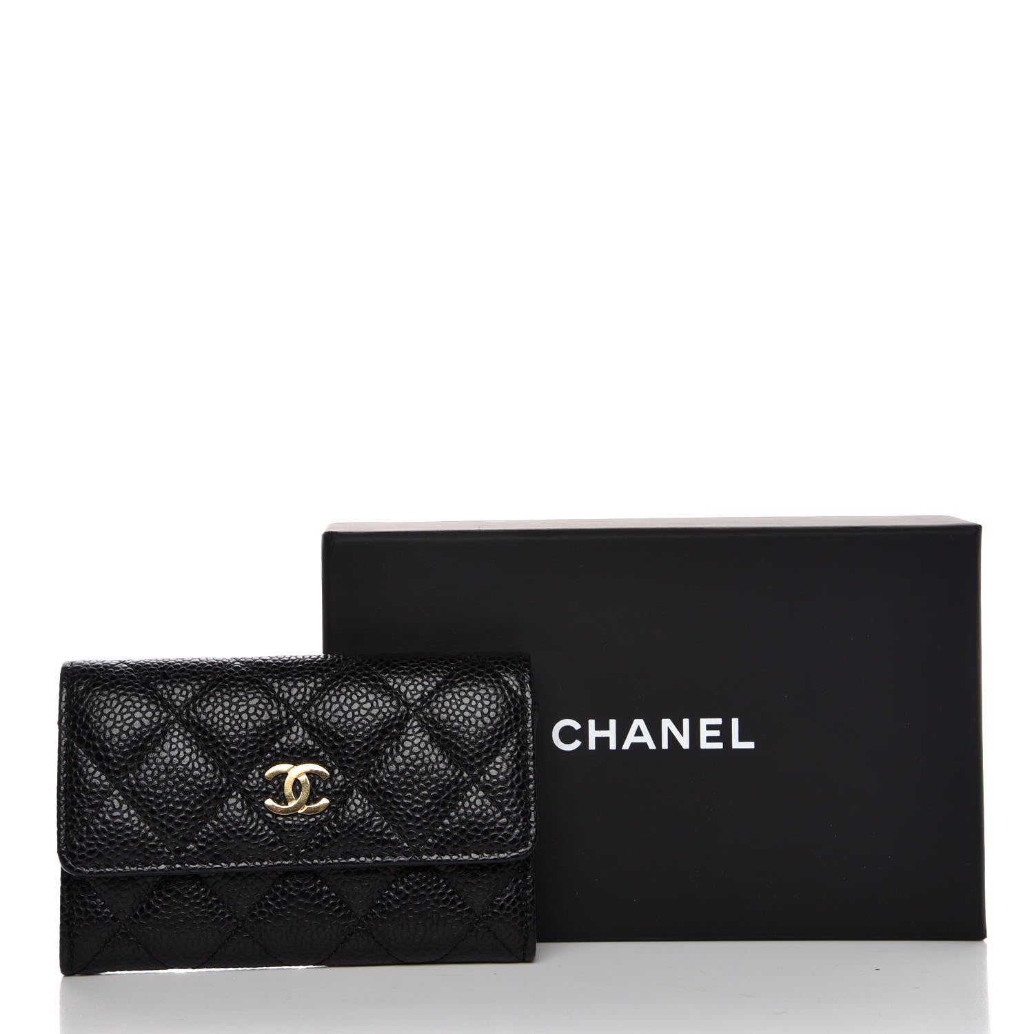 Chanel Caviar Quilted Flap Card Holder Black 9 of 9