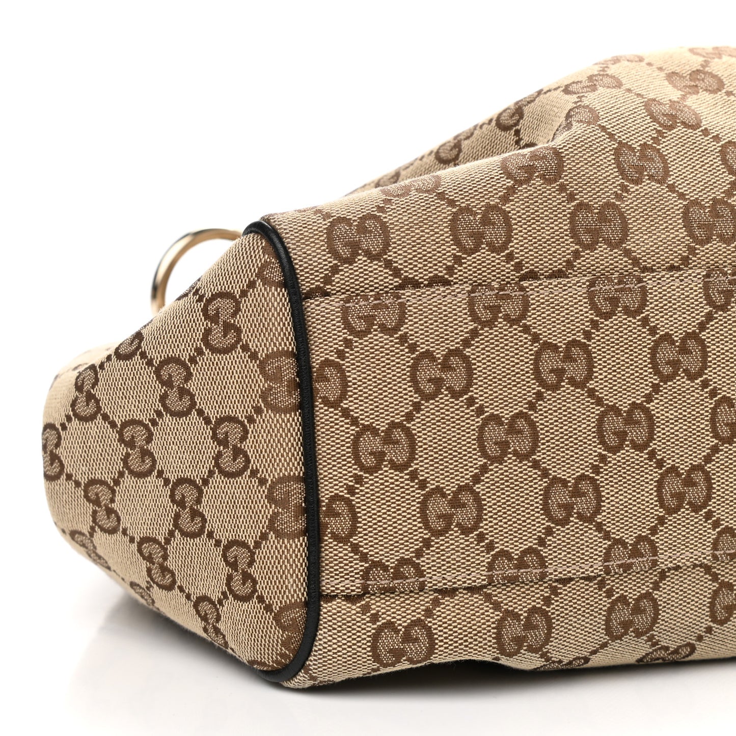 Monogram Medium Sukey Tote Beige Ebony Black