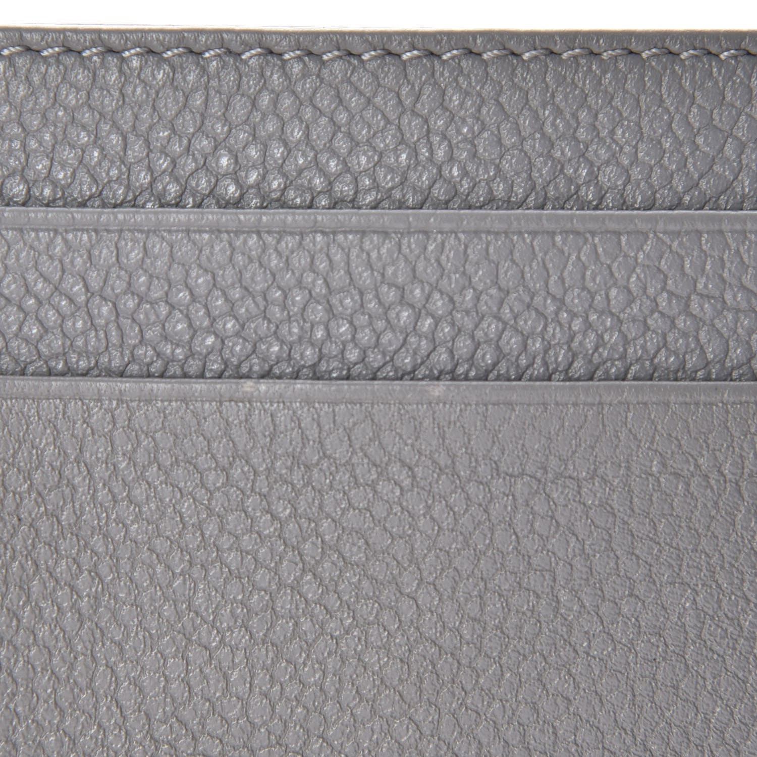 Christian Dior Grained Calfskin Cannage Diorama Card Holder Grey 10 of 10