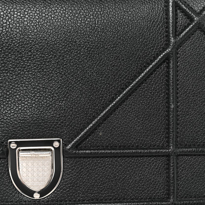 Christian Dior Grained Calfskin Small Diorama Flap Bag Black 10 of 10