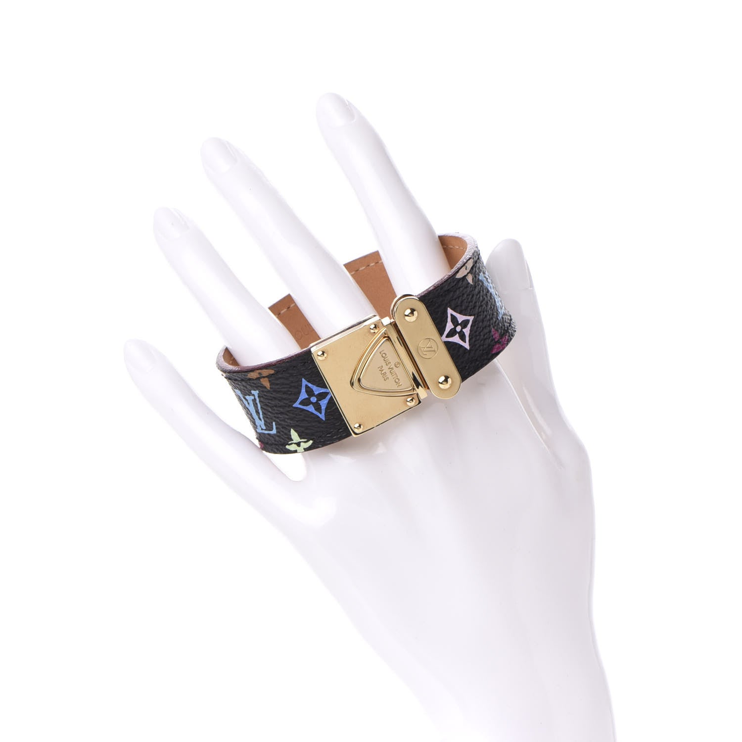 Louis Vuitton Monogram Multicolor Koala Bracelet M Black 2 of 6