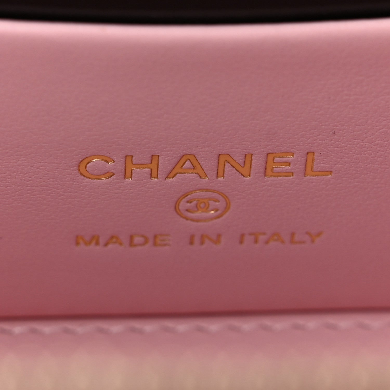Chanel Lambskin Resin Quilted Vanity Case With Chain Light Pink 6 of 11