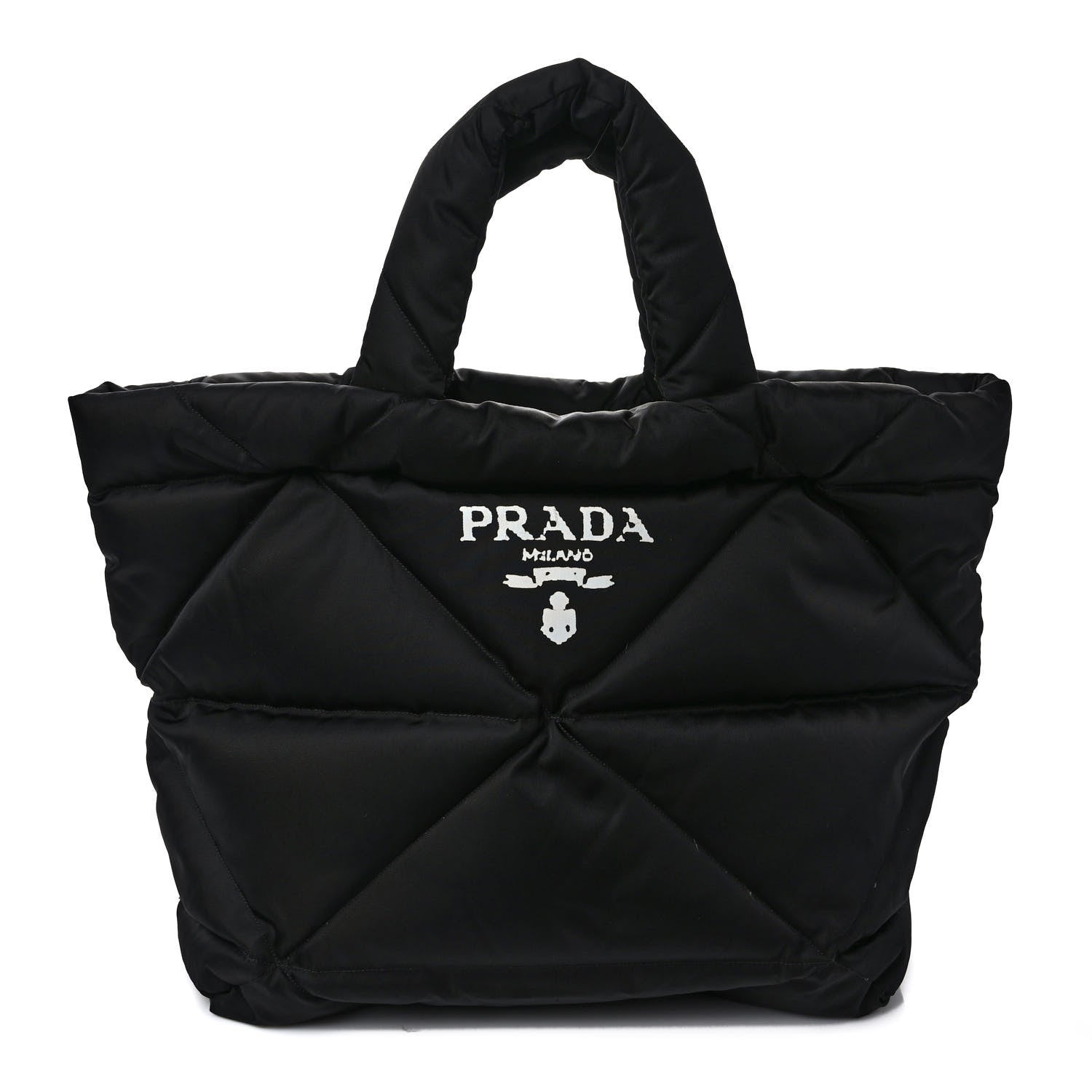 Prada Tessuto Re-Nylon Padded Tote Black 1 of 7