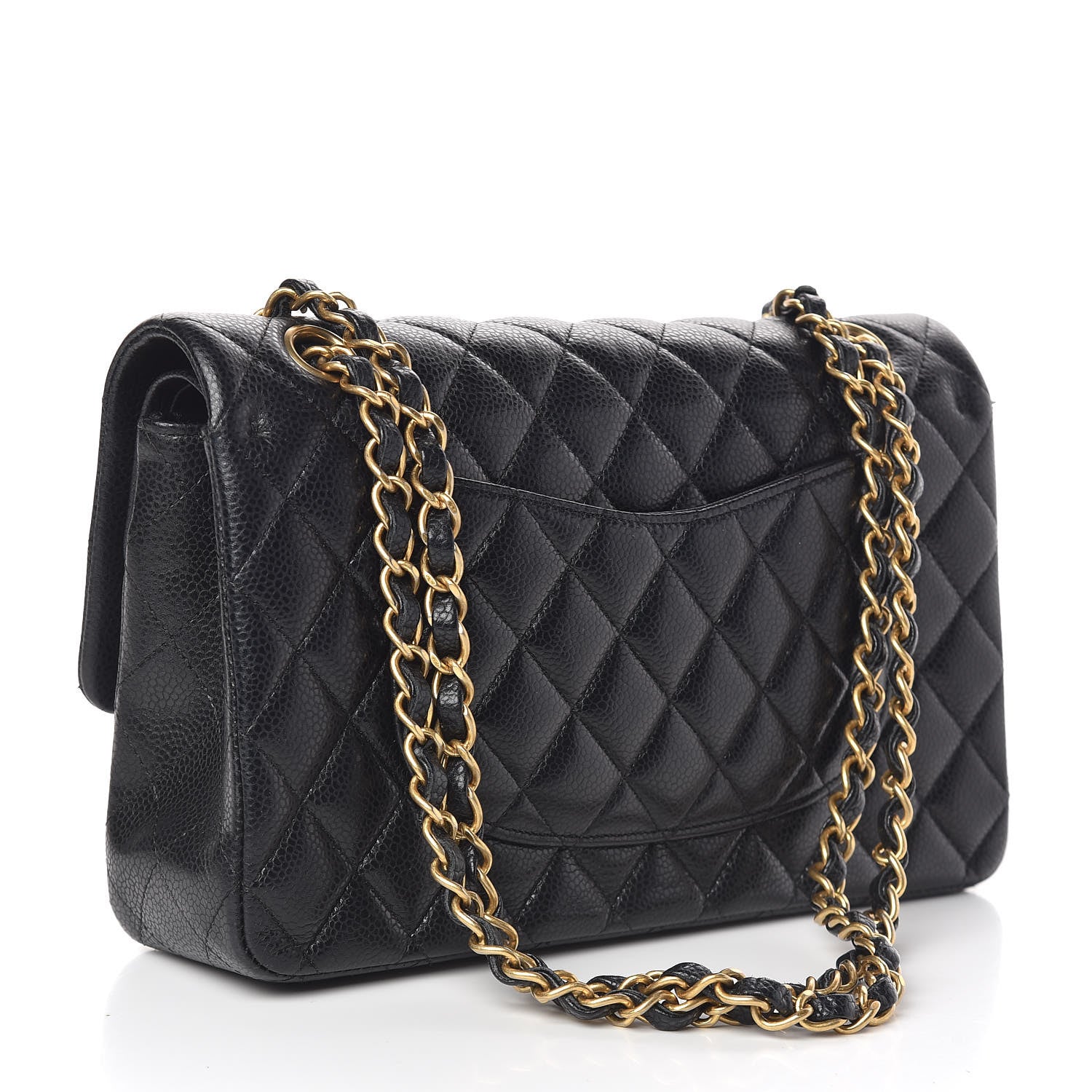 Chanel Caviar Quilted Medium Double Flap Black 3 of 10