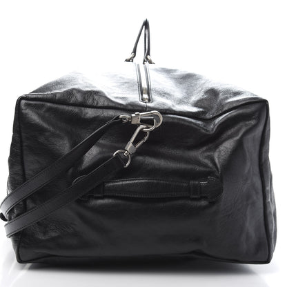 Gucci Soft Calfskin Large GG Top Handle Duffle Black 10 of 11