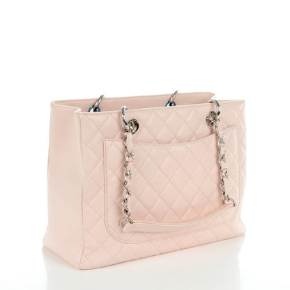Chanel Caviar Quilted Grand Shopping Tote GST Light Pink 3 of 7