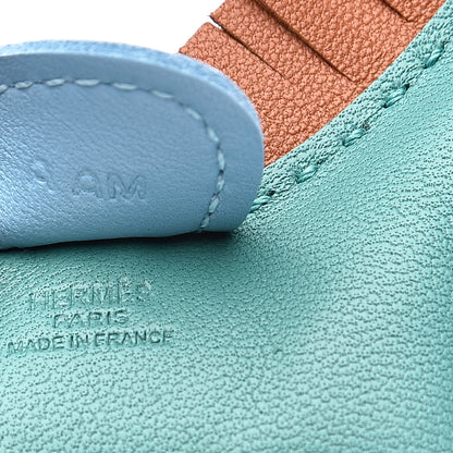 Hermes Milo Lambskin Grigri Rodeo Horse Bag Charm PM Vert Verone Gold Celeste 3 of 4