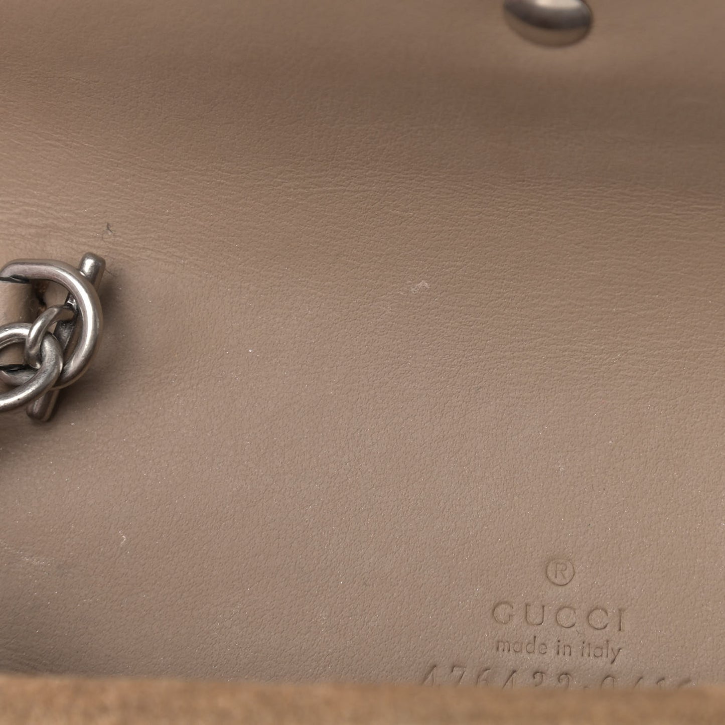 GG Supreme Monogram Super Mini Dionysus Shoulder Bag Taupe