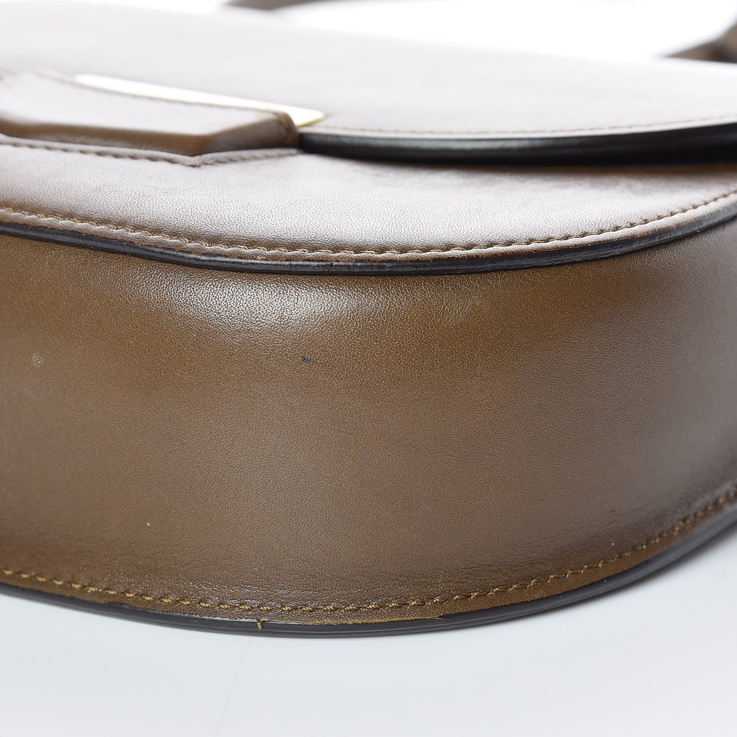 Celine Natural Calfskin Small Trotteur Chestnut 13 of 14