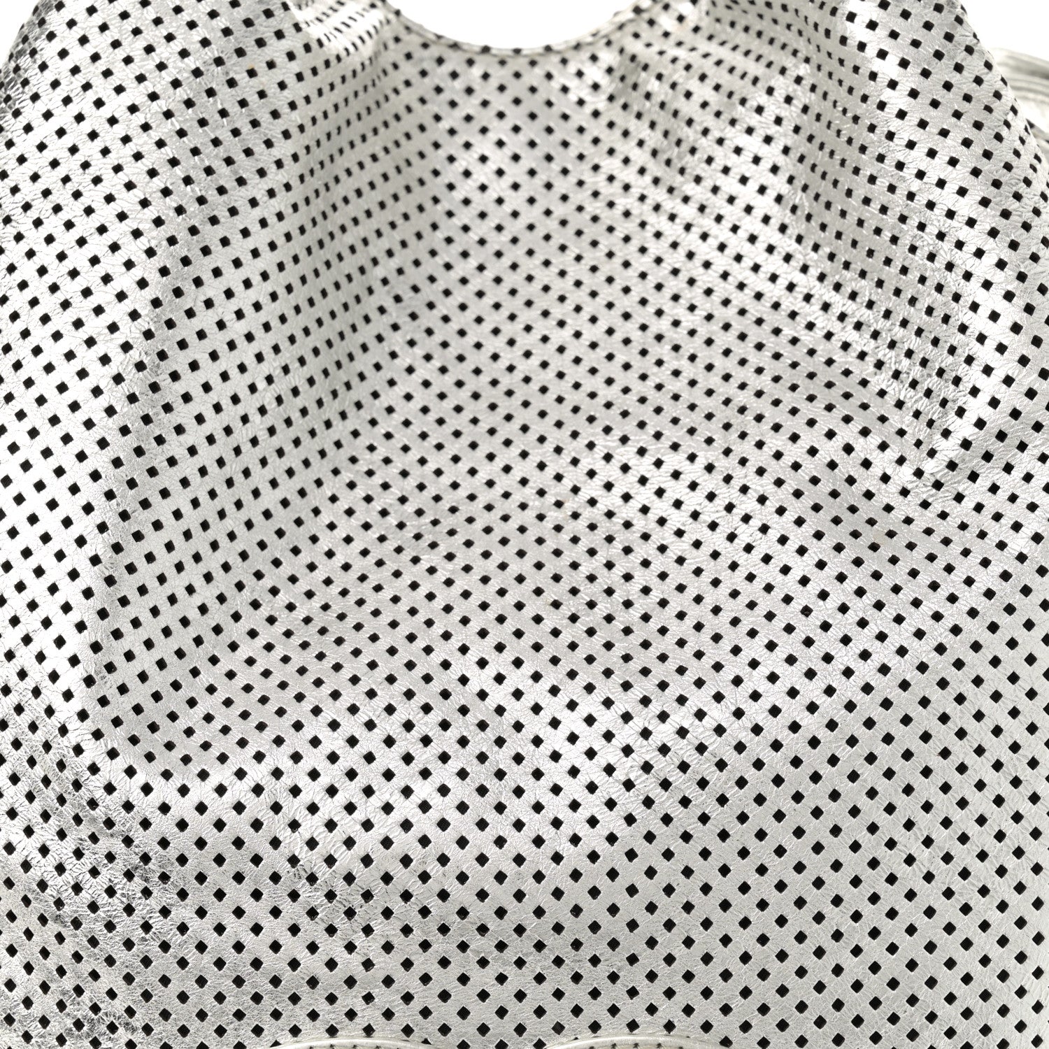 Chanel Metallic Glazed Calfskin Perforated Medium Rodeo Drive Tote Silver 8 of 14