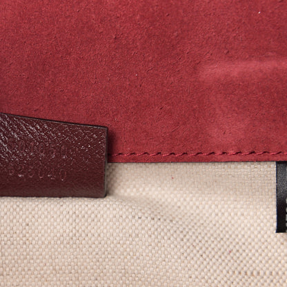 Gucci Suede Neo Vintage Web Small Messenger Bag Red 6 of 9