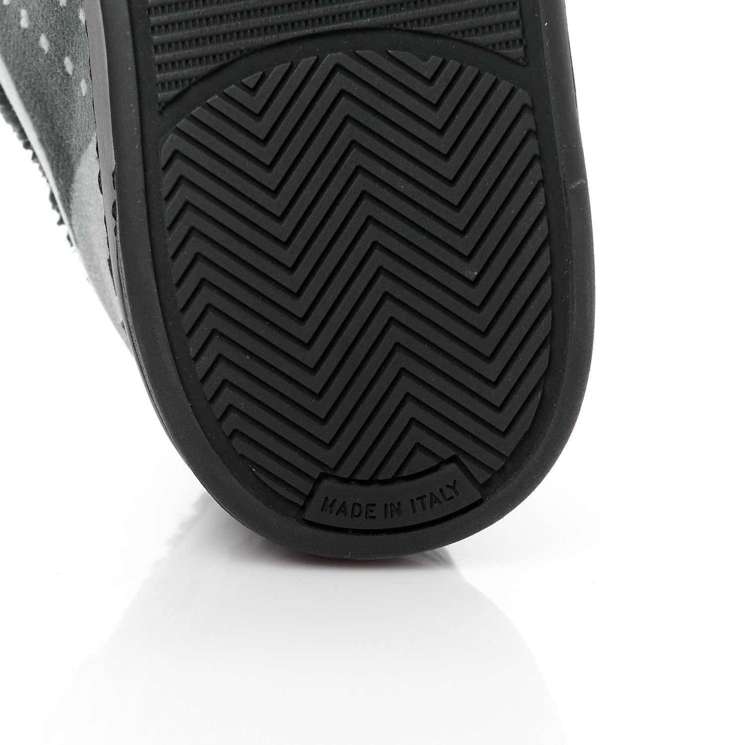 Chanel Fabric Suede Calfskin Logo Sneakers 36.5 Gray 7 of 10