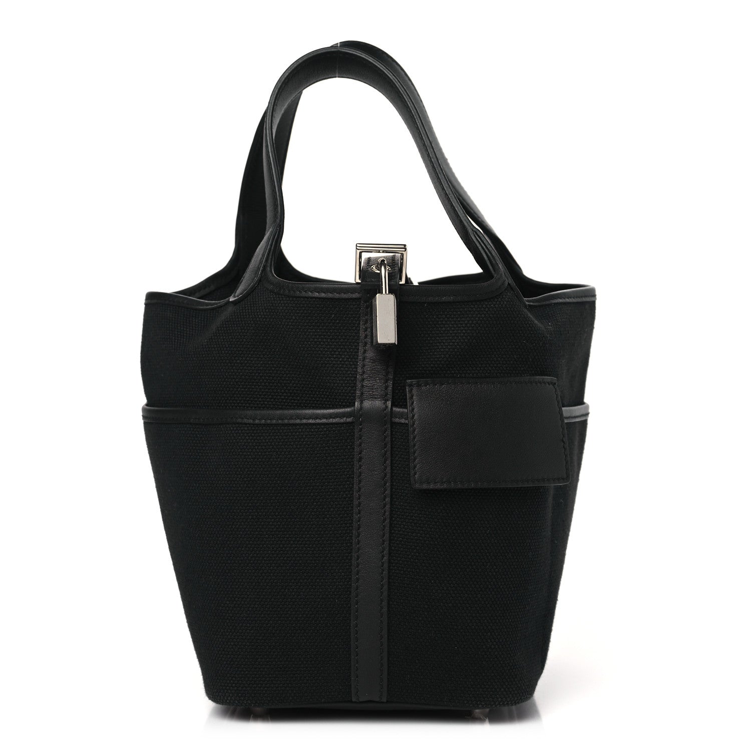 Hermes Toile Goeland Swift Cargo Picotin Lock 18 Black 1 of 10