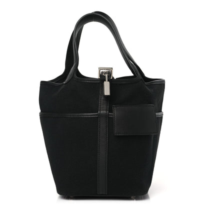 Hermes Toile Goeland Swift Cargo Picotin Lock 18 Black 1 of 10