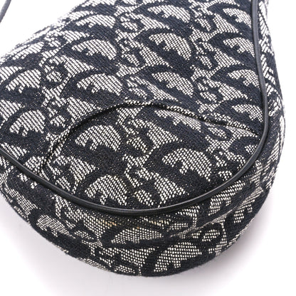 Christian Dior Monogram Mini Saddle Pochette Black 9 of 10