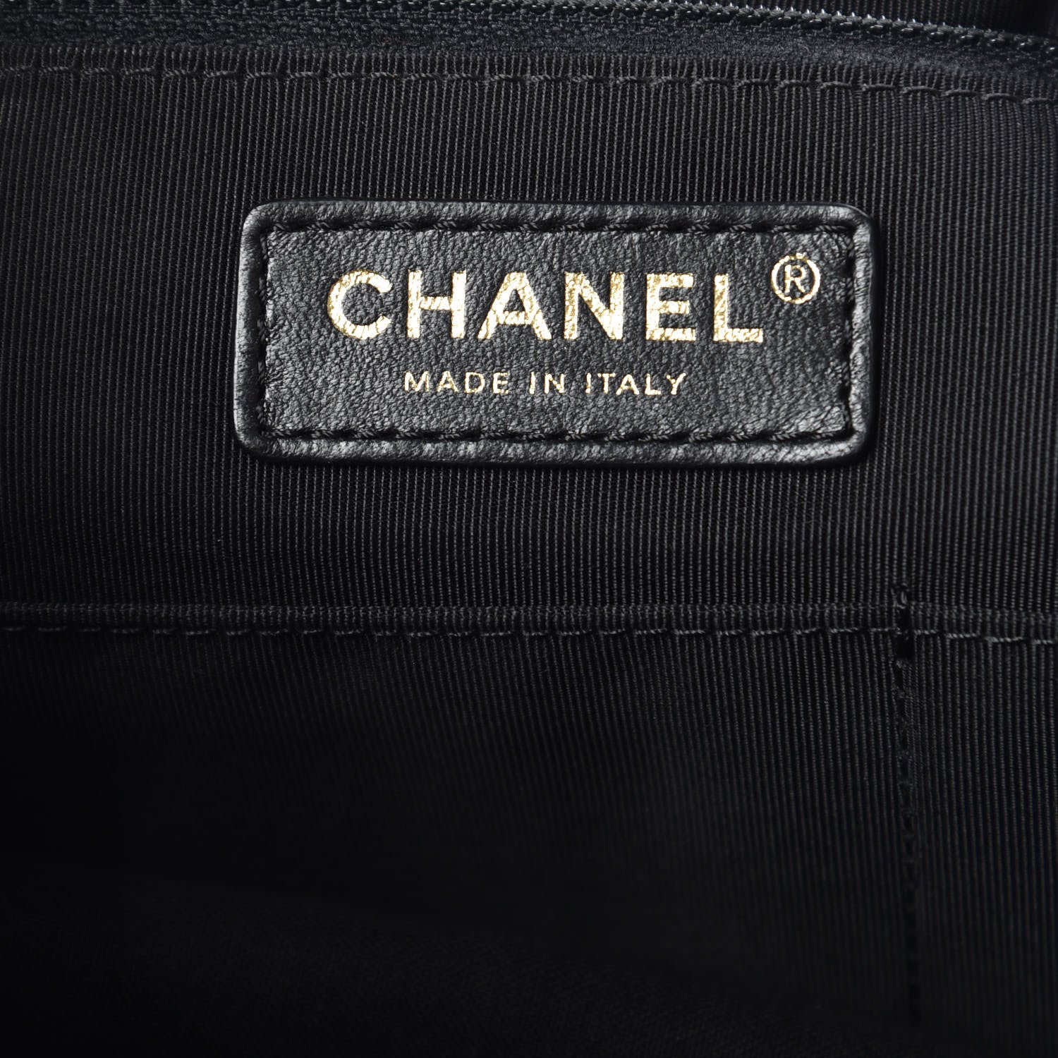 Chanel Lambskin Quilted Large Drawstring Bag Black 6 of 10