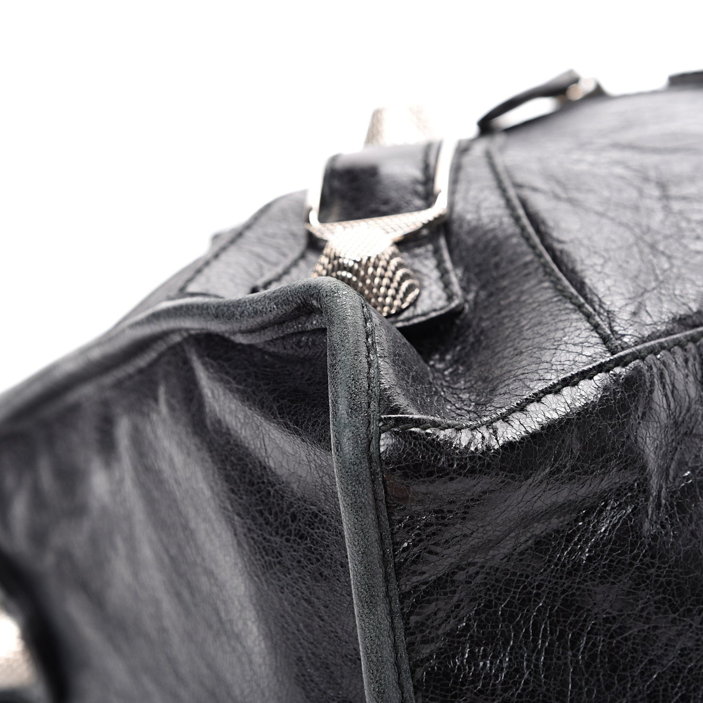 Agneau Giant 21 Silver Hardware Part Time Black