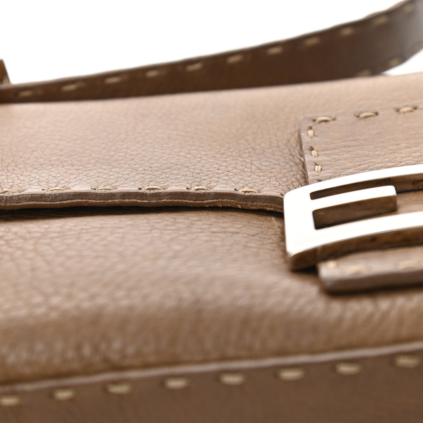 Calfskin Romano Selleria Baguette Brown