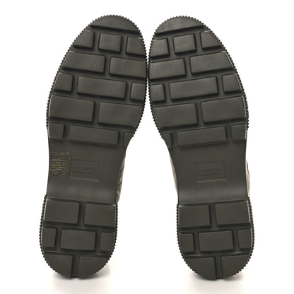 Hermes Calfskin Parachute Fresh Ankle Boots 39 Khaki 6 of 8