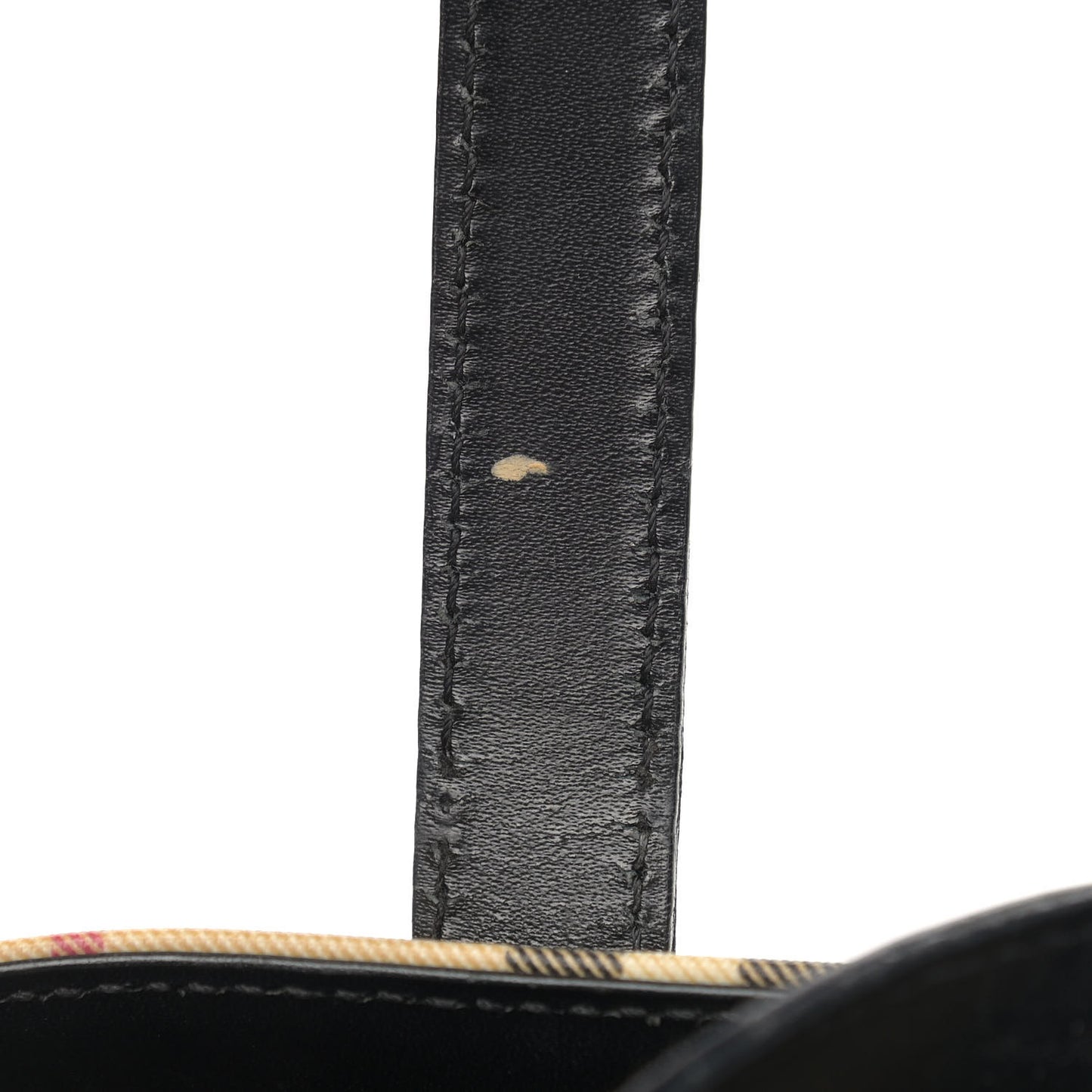 House Check Small Tote Black