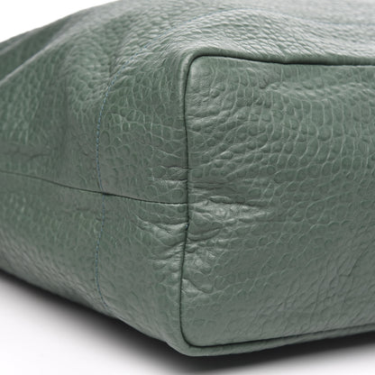 Gucci Pebbled Calfskin Large Mens Messenger Green 8 of 10